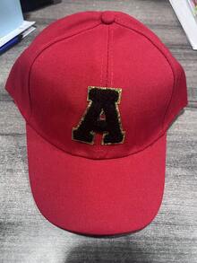 1pc Unisex A-Z Letter Pattern Baseball Cap, Casual Versatile Breathable Sun Protection Hat, Suitable For Daily Wear, Fashion Versatile, Can Be Used As Vacation Sun Hat/Christmas Gift