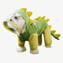 ARC ARCE 防水恐龙造型狗狗雨衣，带尾巴孔，适合中大型犬，例如贵宾犬、金毛寻回犬 - 彩色 - 查看 4