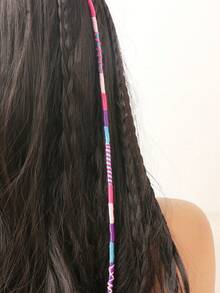 1 chiếc kẹp tóc dây cho nữ, dây buộc tóc bện nhiều màu sắc, dây bện thủ công, phụ kiện tóc nữ, thích hợp cho mùa hè, bãi biển, lễ hội âm nhạc, Oktoberfest, tựu trường, kẹp tóc nhiều màu sắc, có thể tái sử dụng, phù hợp cho kỳ nghỉ, tiệc tùng, du lịch, chụp ảnh, kẹp càng cua, kẹp tóc, kẹp cài tóc, kẹp tóc, kẹp tóc, phụ kiện tóc, phụ kiện đội đầu, phụ kiện tóc cho nữ, tóc nối, tóc giả, ghim cài tóc - Hồng tím xanh - Xem 6