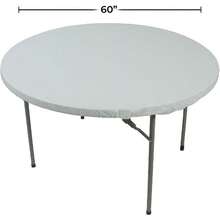 creative conving cubia de mesa de plástico Stay Put reda 60-Inc color blanco - Blanco - Ver 2