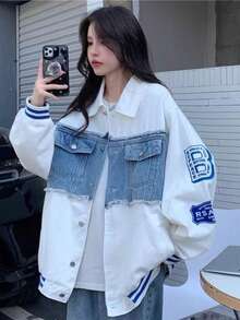Women Denim Jackets & Coats - White - View 1