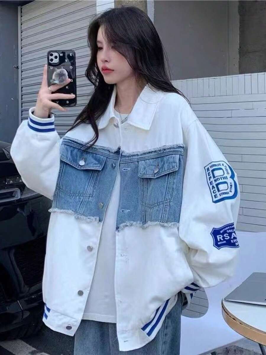 Women Denim Jackets & Coats - White - View 1