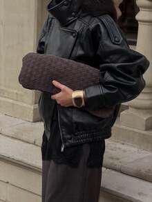 TRAFZA Women's Short Windbreaker Casual Jacket, Spring Edition - Black - View 5