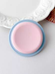 1个简约纯色撞色亲肤圆形MagSafe磁吸气垫手机支架，可折叠伸缩旋转气垫指环支架，兼容、安卓手机，生日礼物、送给家人朋友的礼物，生日推拉式手机支架，手机配件 - 彩色 - 查看 7