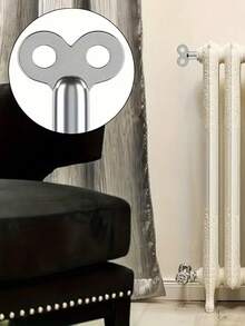 2/4/6 套耐用锌合金散热器排气阀钥匙 | 适用于暖通空调控制和供暖系统，高品质欧盟标准连接螺纹，排气钥匙，螺纹接头，紧凑设计，优质材料，金属排气钥匙，散热器钥匙，管道 - 彩色 - 查看 8