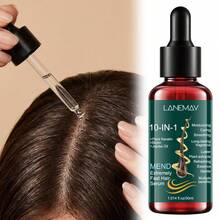 سيروم الشعر 10 في 1، مُنكّه بالكيراتين النباتي والبيوتين ومكونات أخرى، يُغذي ويُقوي خصلات الشعر، يترك الشعر ناعماً وملساً وذا رائحة طويلة الأمد، يعزز لمعان الشعر، مناسب لإصلاح وعناية الشعر التالف والجاف. - أبيض - مشاهدة 7