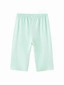 Balabala Unisex Home Pants, Soft Comfortable Fabric, Universal Fit, Relaxed Summer Loungewear - Pink Green - View 2