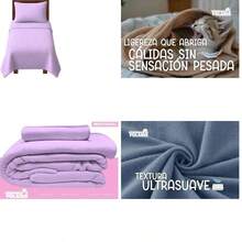 Genrico Sbanas Polares Fleece para Invierno - Ultra Suaves y Clidas - Anti-Pilling Juego Completo Individual, Matrimonial y King Size - Azul Cielo, Individual - azul cielo+individual - Ver 33