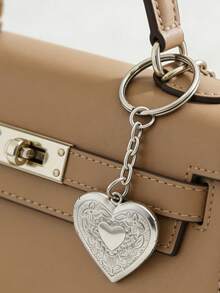 1pc Custom Heart-Shaped Photo Keychain For Couples And Friends, Keepsake For Custom Wedding And Travel Photos, Personalized Bag Charm Accessories - Multicolor - View 7