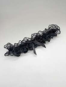 (نمط الدانتيل العشوائي) 1 قطعة من الحزام الأنيق من الدانتيل، مع فيونكة، سلسلة الفخذ العرائسية، حلقة الساق المرنة، شريط الساق، حزام الساق، إكسسوار الموضة النسائية، حفلة الزفاف، الحفلات الرسمية، ملابس داخلية عرائسية، فستان، زينة التنورة، هدية مثالية للوصيفة، مناسبة لحفلة الزفاف، الحفلات الرسمية - متعدد الألوان - مشاهدة 10