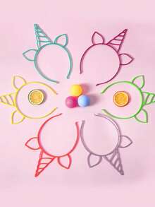 6个夜光独角兽头箍，独角兽生日派对装饰，霓虹发光独角兽主题派对服装，节日庆典发光帽，拍照道具，派对氛围增强器，独角兽夜灯头箍，独角兽装饰，生日礼物，派对礼品，返校季，毕业季，复活节，夏威夷主题 - 獨角獸 - 查看 4