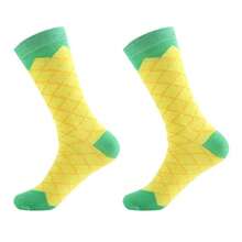 1 Pair Creative Ice Cream Pattern Mid-Calf Socks, 2026 Autumn/Winter New Unisex Design, Made Of Thick Soft Knitted Fabric. Suitable For Back To School Season, Birthday, Thanksgiving, Halloween, Christmas, Carnival, Valentine's Day, Family Gathering, Party And Holiday Gifts (Gift Box Not Included) - Multicolor - View 9