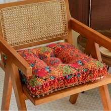 Bohemian Style Throw Pillow, Thick Floor Mat, Slouchy Pillow, Cushion, Square Chair Pad, Super Soft Home Cushion, Moroccan Style Cushion, Window Seat Cushion, Tatami Mat Cushion - Exquisite And Comfortable Home Seating Solution With Artistic Flair - Multicolor - View 4