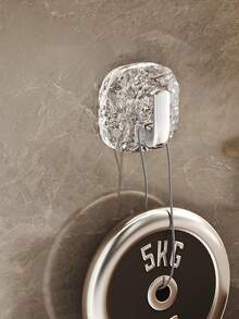 4pcs Transparent Glacier Hooks, Lightweight And Luxurious, High-End, Suitable For Various Scenes: Kitchen, Wardrobe, Wall, Door, Bathroom. Can Be Used To Hang Towels, Coats, Hats, Scarves, Spatulas, Etc., Allowing You To Easily Enjoy The Pleasure Of Organization. Also An Ideal Choice For Gifts To Family, Female Friends, Halloween, Travel, And Christmas.