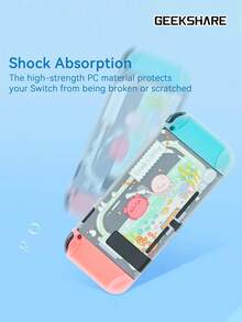 1个可爱水母螃蟹图案保护套，兼容2017款Switch