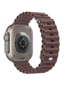 1条男女通用运动海洋风表带，兼容49mm、46mm、45mm、44mm、42mm、41mm、40mm、38mm尺寸的 Series 10/9/8/7/6/5/4/3/2/1 Ultra SE - 煙紫色 - 查看 5