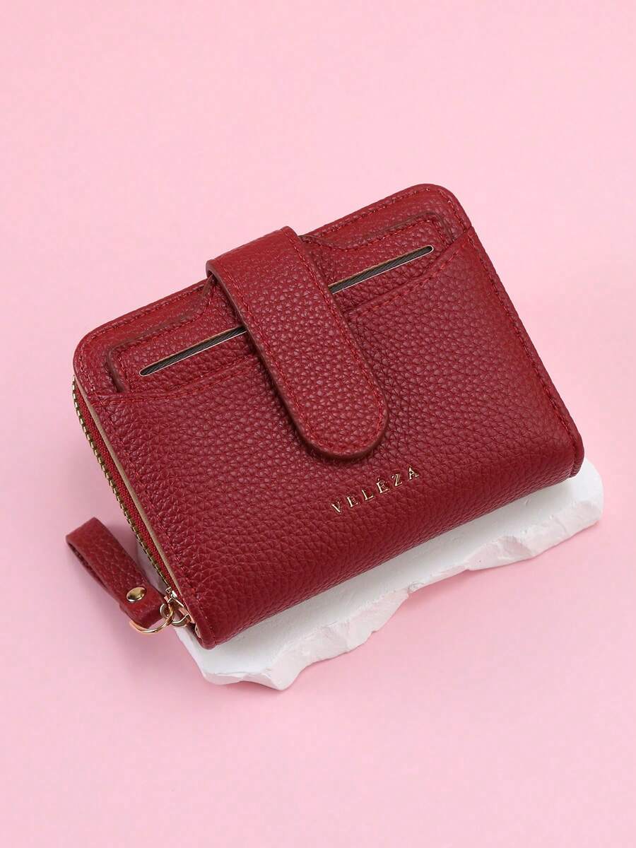 Wavhen Classic Short Clutch Wallet Versatile Women's Lightweight Zipper Wallet Tri-Fold Card Coin Purse Multi-Function Coin Pouch For Women Money Wallet Mini Wallet Purse Wallet Small Wallet Wristlet Wallet Cute Stuff - Multicolor - View 1