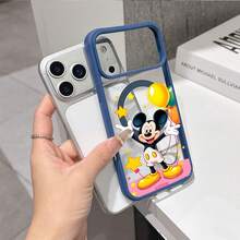Disney What Mickey Mouse Patterned Phone Case Designed With Cheerful Balloons And Stars. Compatible With IPhone 17, 16, 15, 14, 13, 12, And 11 Pro Models. Made From TPU, Featuring Shockproof Protection. A Perfect Gift For Family, Friends, Birthdays, Spring Festivals, Holidays, And Valentine's Day. - Màu xanh lam - Xem 2