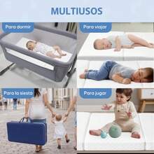 CYPNColchón para Cuna Viajera 99 x 66 x 5 cm Colchon para Corrales Plegable Colchon Cuna De Viaje con Funda Lavable Impermeable Hipoalergénico Antibacterial - Espuma de PoliuretanFashion - 219666707 - Ver 8