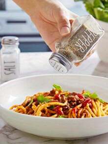 2.7oz Dopeca Glass Salt And Pepper Shaker Set, Transparent Salt Jar With Stainless Steel Lid, Salt And Pepper Shaker Set For Kitchen Or Dining, Easy To Refill - Multicolor - View 3