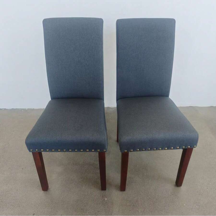 Kitchen Chairs, Set Of 2; Dining Room Chairs; Living Room Chairs; Upholstered Chairs With Solid Wood Legs; Padded Seat