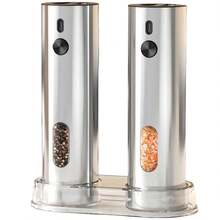 Rechargeable Electric Salt And Pepper Grinder, Adjustable Coarseness, LED Light, One-Handed Operation, Convenient For Home Use, Outdoor Picnics, Or As A Holiday Gift! Kitchen Gadget, Available In Single Or Double Pack. - Multicolor - View 10