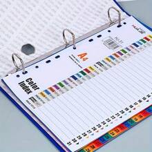 60pcs A4 Colorful Plastic Index Sheets 10/12/21/31 Pages Labeling Paper Binder Separators, Easy To Locate – Essential For Student & Office Organization - Multicolor - View 3