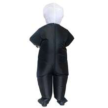 1pc Inflatable Skeleton Costume, Unisex - Full Body Heart-Themed Fancy Dress, Suitable For Halloween, Carnival, Christmas And Various Events/Parties - Skeleton Ghost - View 5