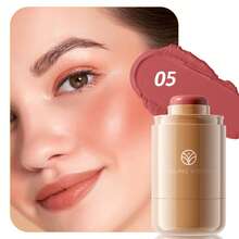 YOUNG VISION 10-Piece Facial Makeup Sets: 1 Tube Of Dark Matte Long-Wearing Foundation & 1 Concealer & 1 Blush Stick & 1 Contour Liquid & 1 Waterproof And Sweat-Proof Matte Bronze Contour Powder & 5 Facial Makeup Brushes For Makeup Sets - 彩色 - 查看 8
