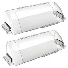 Magnetic Air And Hear Deflectors 9"-15.5" Adjustable Vent Deflector For Sidewall Ceiling Registers And Floor Vents 2 Pack - 2 Pack(more Transparent) - View 1
