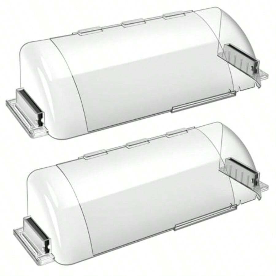 Magnetic Air And Hear Deflectors 9"-15.5" Adjustable Vent Deflector For Sidewall Ceiling Registers And Floor Vents 2 Pack - 2 Pack(more Transparent) - View 1