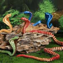 3D打印柔性蛇形摆件 - 家居装饰、工艺品和独特礼品的理想之选 | 舒缓压力汽车配件 | 适合作为圣诞礼物、蛇形玩具、3D打印玩具、3D打印蛇 - 彩色 - 查看 2