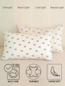 Vỏ gối mềm mại, chất liệu microfiber tốt nhất và giá rẻ - Vỏ gối chống dị ứng và thoáng khí, kích thước lớn, dài, tiêu chuẩn, cỡ Queen, Twin, Single, Double, Full, King, Body, European và Square, hoàn hảo cho bộ ga trải giường mọi mùa. - Màu trắng kem - Xem 4