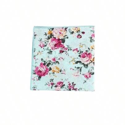 Cotton Pocket Square Floral Pocket Square, Wedding, Prom, Events, Gifts