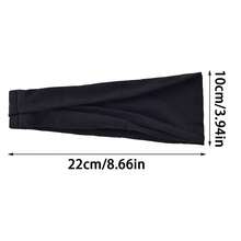 1pc Sports Headband,Sweat-Absorption & Non-Slip Hair Band,Breathable Running Fitness Turban For Women Men - 黑色 - 查看 11