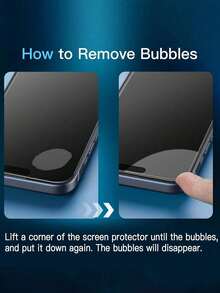 2 st. skärmskydd i härdat glas, kompatibelt med 17/Air/17 Pro/17 Pro Max/16 Pro Max/15 Pro Max/14 Pro Max/13/12/11 Pro Max-serien. 9H-hårdhet, reptålig, fingeravtrycksskyddande, oljeskyddande, högupplöst beröringskänslig, skyddande film i härdat glas för mobiltelefoner. - Genomskinlig - Visa 5