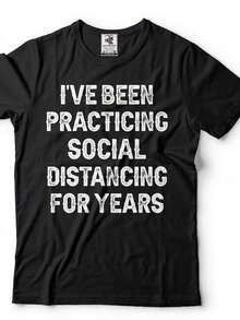 Social Distancing  S Funny-Shirt Stay Home Introvert-Shirt - Style 12 - View 6