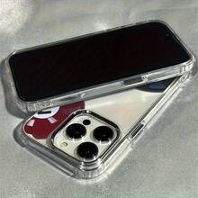 Black 8-Ball TPU Protective Case, Shockproof Mobile Phone Cover, Suitable For IPhone 17/17 Pro/17 Pro Max, 16/16 Plus/16 Pro/16 Pro Max, 15/15 Plus/15 Pro/15 Pro Max, 14/14 Plus/14 Pro/14 Pro Max, 13/13 Pro/13 Pro Max, 12/12 Pro/12 Pro Max, 11/11 Pro/11 Pro Max, Easter Gift Idea Protective Phone Cover Full Body Drop Protection, Models, Scratch-Resistant Transparent Shell  Leather-Pattern Phone Case For IPhone, Shockproof With Anti-Slip Grip - 1pc - 查看 5