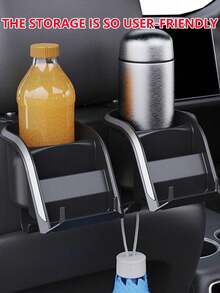 汽车座椅靠背悬挂式储物盒，饮料杯架，后座收纳挂钩 - A - 查看 13