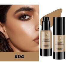 YOUNG VISION 10-Piece Facial Makeup Sets: 1 Tube Of Dark Matte Long-Wearing Foundation & 1 Concealer & 1 Blush Stick & 1 Contour Liquid & 1 Waterproof And Sweat-Proof Matte Bronze Contour Powder & 5 Facial Makeup Brushes For Makeup Sets - 彩色 - 查看 6