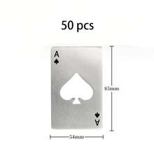 10pcs Customized Spade A Credit Card, Creative Poker Shaped Stainless Steel Household Tool Bottle Opener, Spade Bottle Opener, Customizable Text, Stainless Steel Can Opener, Elegant Black And White Design, Suitable For Parties, Weddings, Holidays, Ideal For Bar Activities, Christmas, Birthday, Father's Day, Valentine's Day Gifts, Smooth Metal Appearance, Metal Structure, Household Items, Business Office Supplies ,Forever Love, Wall Decor - Multicolor - View 17