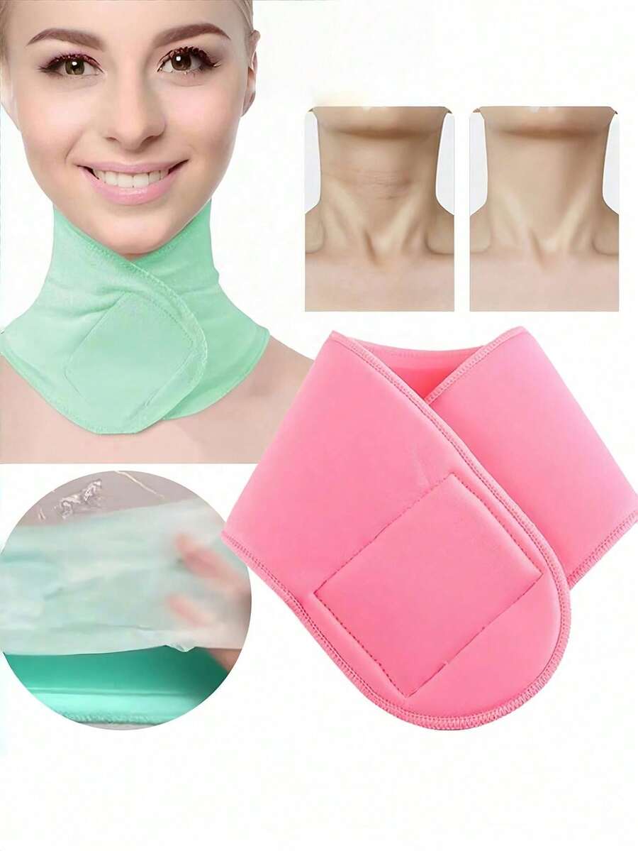 1pc Silicone Neck Care Pad With Adhesive Strip - , Reusable Gel Mask To Hydrate, Nourish And Lift Neck Skin.