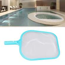 Red para piscina, estructura de plástico de limpieza rápida cian, Material de nailon, red para hojas de espumadera para piscinas, fuentes de jacuzzis - Celeste - Ver 3
