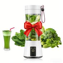 Portable USB Rechargeable Blender For Smoothies, Shakes, And Juices - 380ml Personal Size With 6 Blades, Perfect For Travel, Gym, And Outdoor Activities - trắng - Xem 3