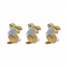 3/4 Pcs Easter Cute Bunny Embroidered Patches | Iron-On/Sew-On DIY Appliques For Clothes, Dresses, Bags, Hats, Jeans & Backpacks - Multicolor - View 10