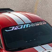 JDM Windshield Car Decor Sticker, Vinyl Waterproof Non-Fading Large Size Personalized Japanese Racing Decal - 1pcs - View 1