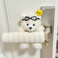 可爱小熊造型门把手套，适用于房间门，防撞防静电柔性布套，可爱小熊造型门把手套，适用于单元门和各种门把手 - 彩色 - 查看 15