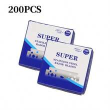 100PCS/Box Single-Sided Razor Blade Stainless Steel Razor Blades Men Shaving Shaver Manual Razors Barber Styling Shaving Tools - Multicolor - View 12