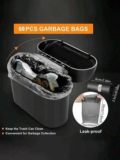 Mini Car Trash Can Leakproof Car Garbage Bin With Lid For Peels Butts Confetti Wet Tisssue Convenient Car Side Door Hanging Storage Box Multifunctional Dustbin Organizer For Women Men For Car Office Home Garbage Organizer Container Car Accessories Car Interior Accessory Home Decor