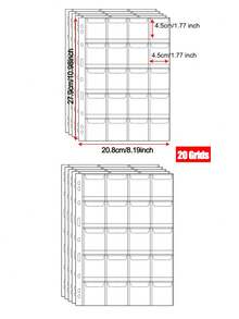 42/30/20 Coin Collection Pages, 10 Sheets, Coin Collection Binder, Standard 9-Hole Coin Pocket Sheets, Coin Collection Set, Coin Collector Organizer, Coin Sorting And Display - Multicolor - View 14